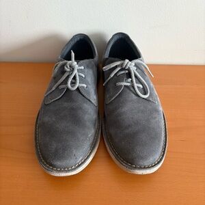 Clarks Men's Charcoal Suede Oxfords